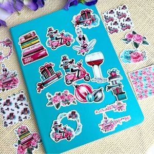 Posh Girl, The Gift Queen, Pink Scooter, Books, 20 Stickers